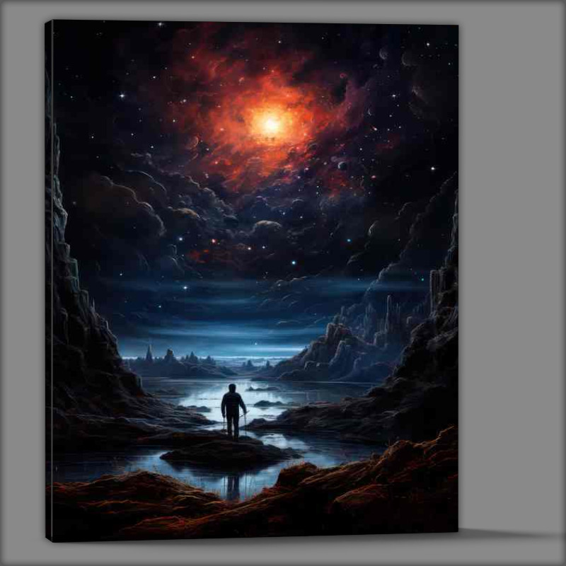 Buy Canvas : (Cosmic Voyager Astronaut Adventures Beyond Earth)
