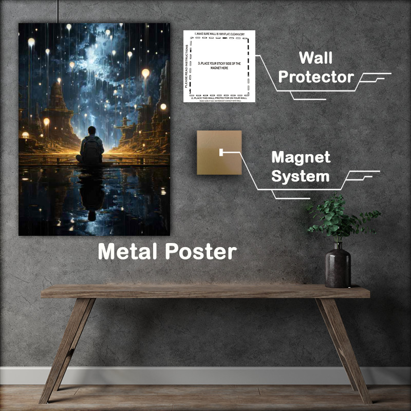 Buy Metal Poster : (Elegant Galactic Visions Beautiful Space)