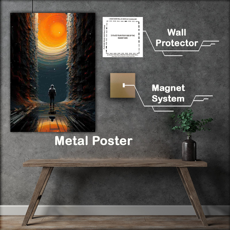 Buy Metal Poster : (Enigmatic Stellar Art Mysterious Galaxy)