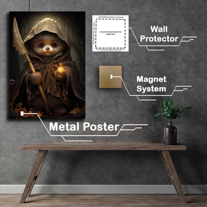 Buy Metal Poster : (Benny The Bear Walking In The Forest)