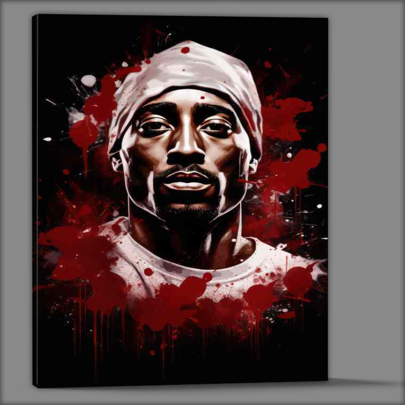 Buy Canvas : (Tupac a splash of colour)