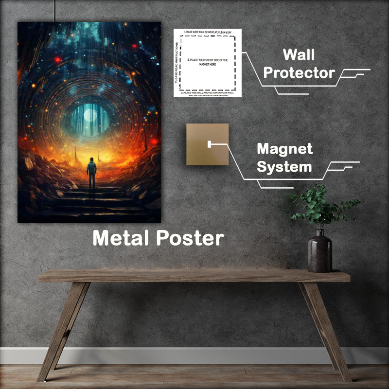 Buy Metal Poster : (Galactic Drifter The Lonely Astronauts Journey)