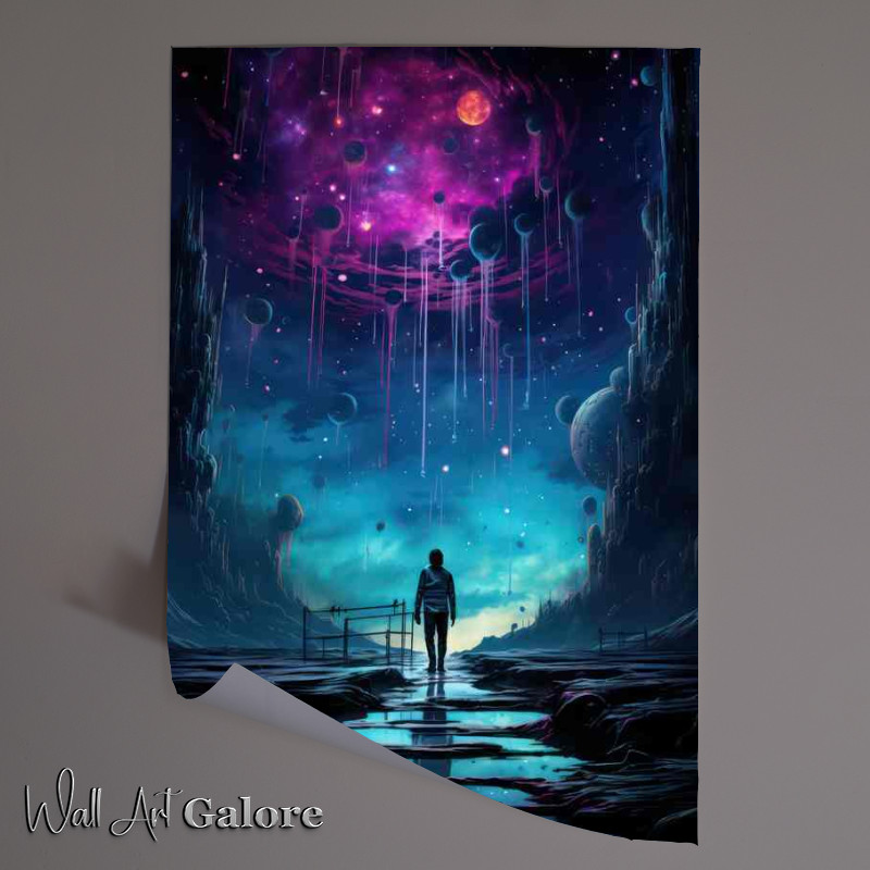 Buy Unframed Poster : (Galactic Pioneer Space Exploration with the Modern Astronaut)