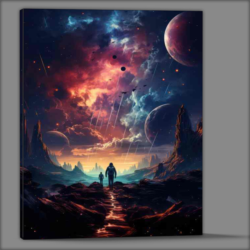 Buy Canvas : (Imaginative Universe Art Dreamy Space Illustration)