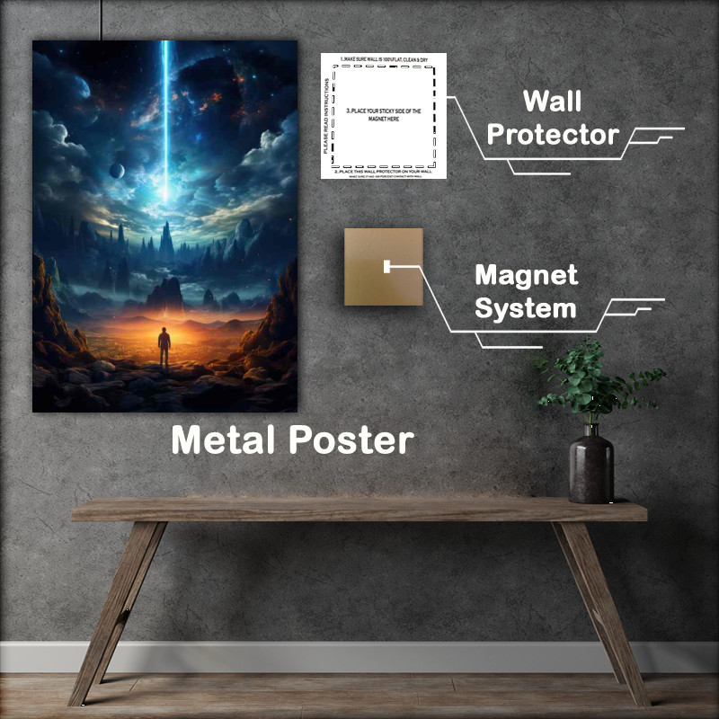 Buy Metal Poster : (Innovative Space Exploration Art Creative Cosmos)