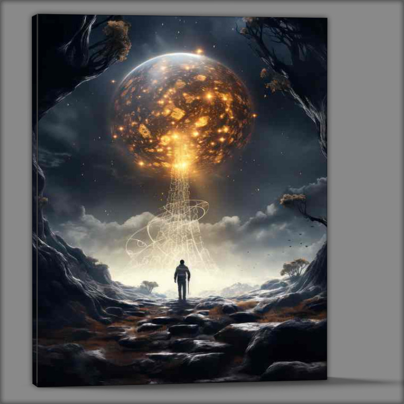 Buy Canvas : (Interstellar Drift Solitary Explorer in Space)
