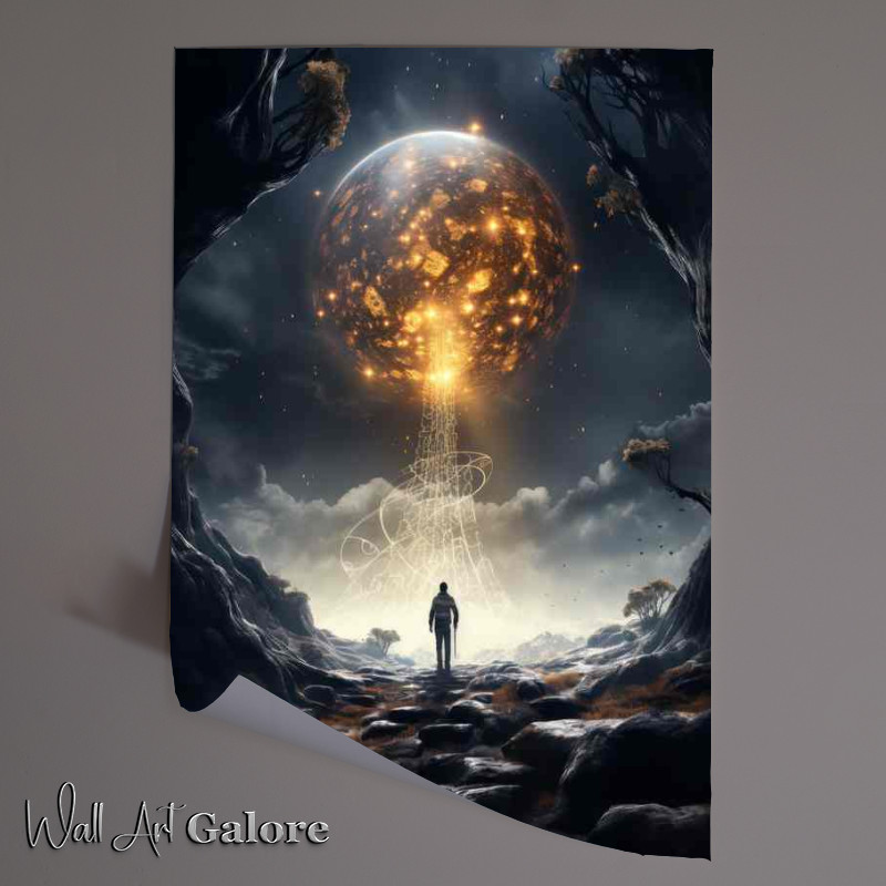 Buy Unframed Poster : (Interstellar Drift Solitary Explorer in Space)