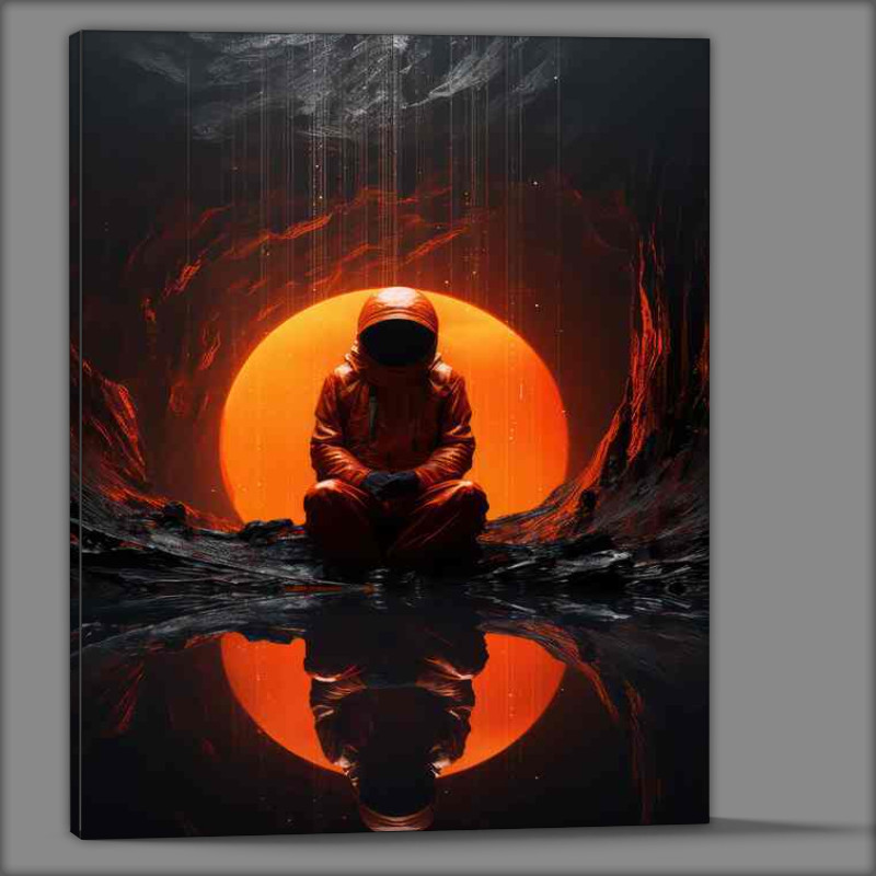 Buy Canvas : (Journey Beyond Man in Spacesuit Explores the Cosmos)