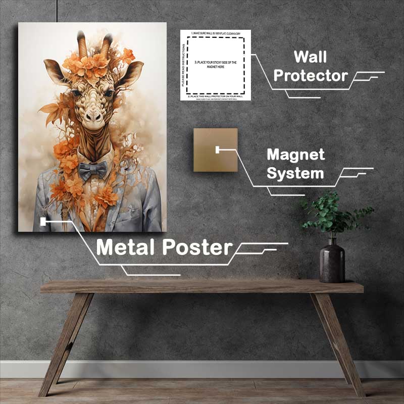 Buy Metal Poster : (George The Gentle Giraffe)