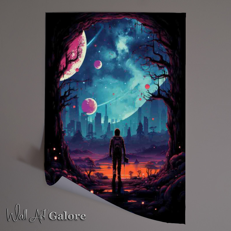 Buy Unframed Poster : (Mesmerizing Space Odyssey Artistic Cosmos)