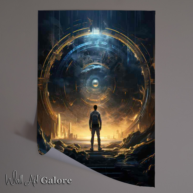 Buy Unframed Poster : (Orbital Wanderer Astronauts Journey through the Cosmos)