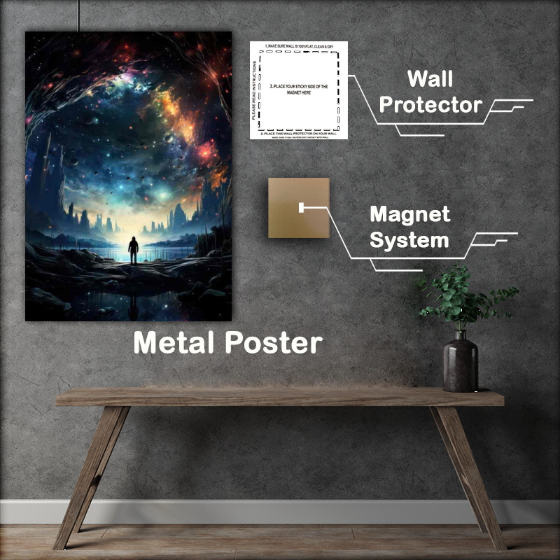 Buy Metal Poster : (Otherworldly Universe Design Unique Space Exploration)