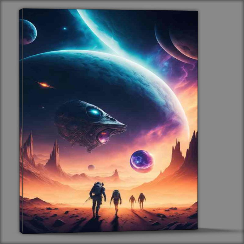 Buy Canvas : (Radiant Galactic Scenes Spectacular Galaxy)