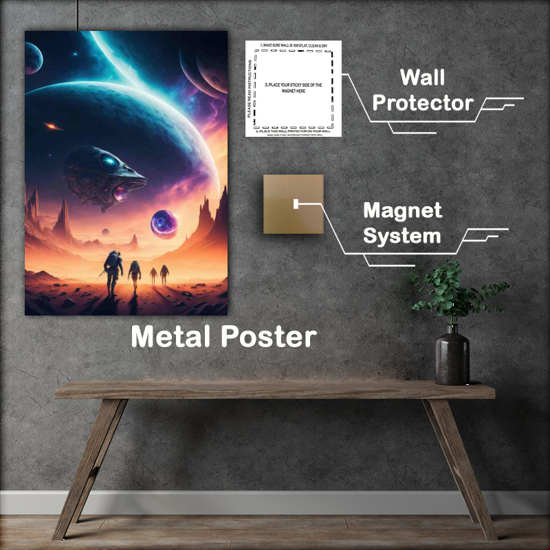 Buy Metal Poster : (Radiant Galactic Scenes Spectacular Galaxy)