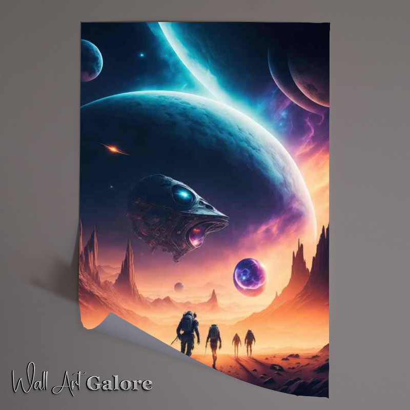 Buy Unframed Poster : (Radiant Galactic Scenes Spectacular Galaxy)