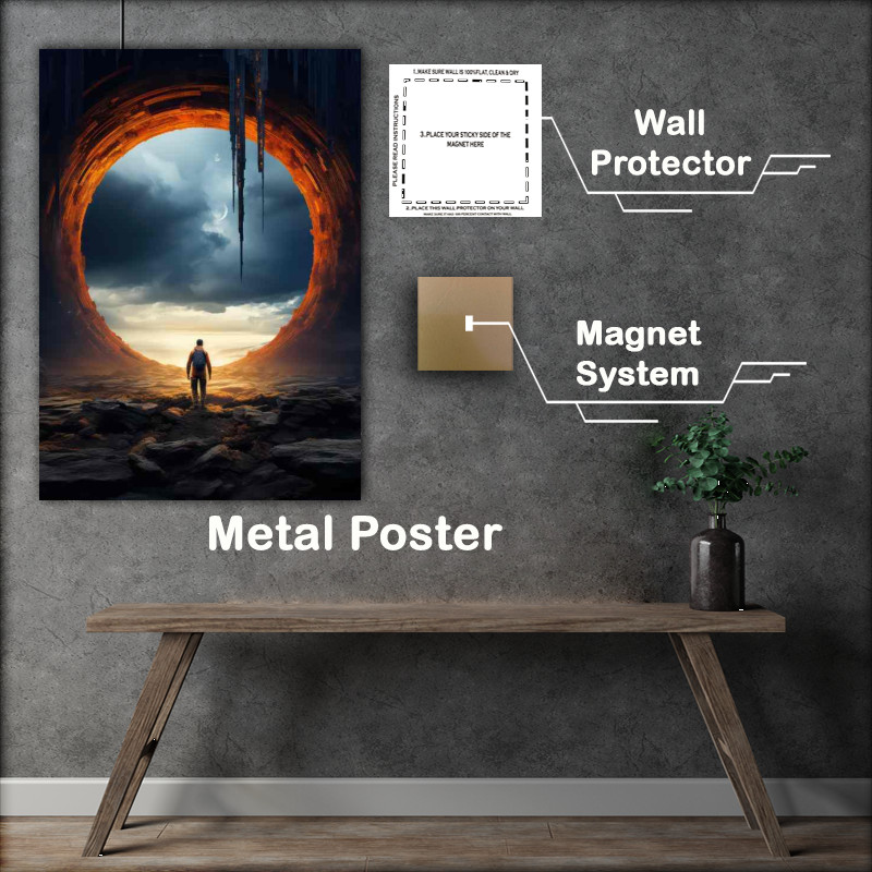 Buy Metal Poster : (Space Odyssey Captivating Galaxy)