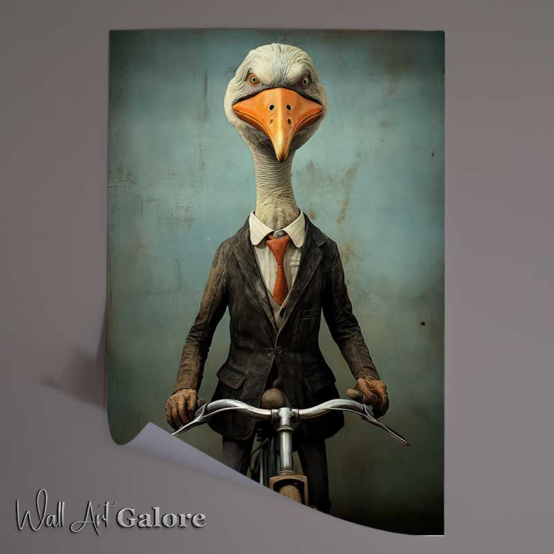 Buy Unframed Poster : (Gerry The Goose Riding On A Sunny Day)