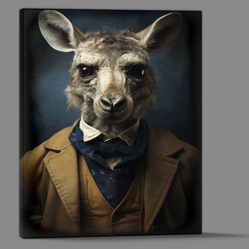 Buy Canvas : (Kevin The Old School Australian Kangeroo)