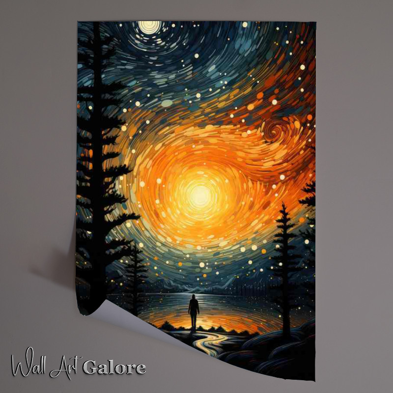 Buy Unframed Poster : (Spacesuit Sojourns Man’s Quest in Outer Space)