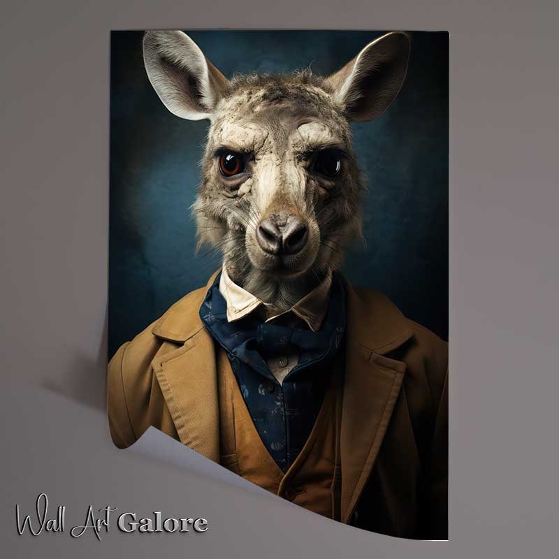 Buy Unframed Poster : (Kevin The Old School Australian Kangeroo)