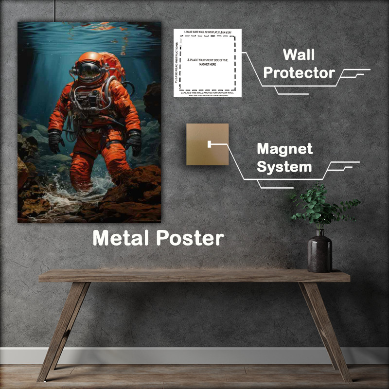 Buy Metal Poster : (The Astronauts Journey Beyond)