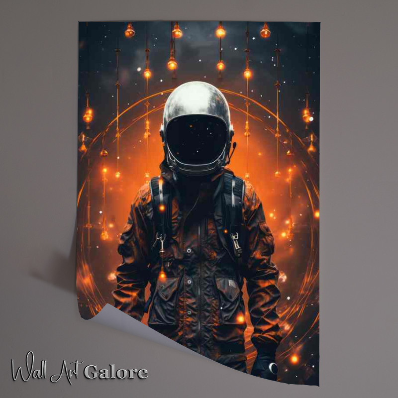 Buy Unframed Poster : (The Final Frontier Man in Spacesuit Explores)