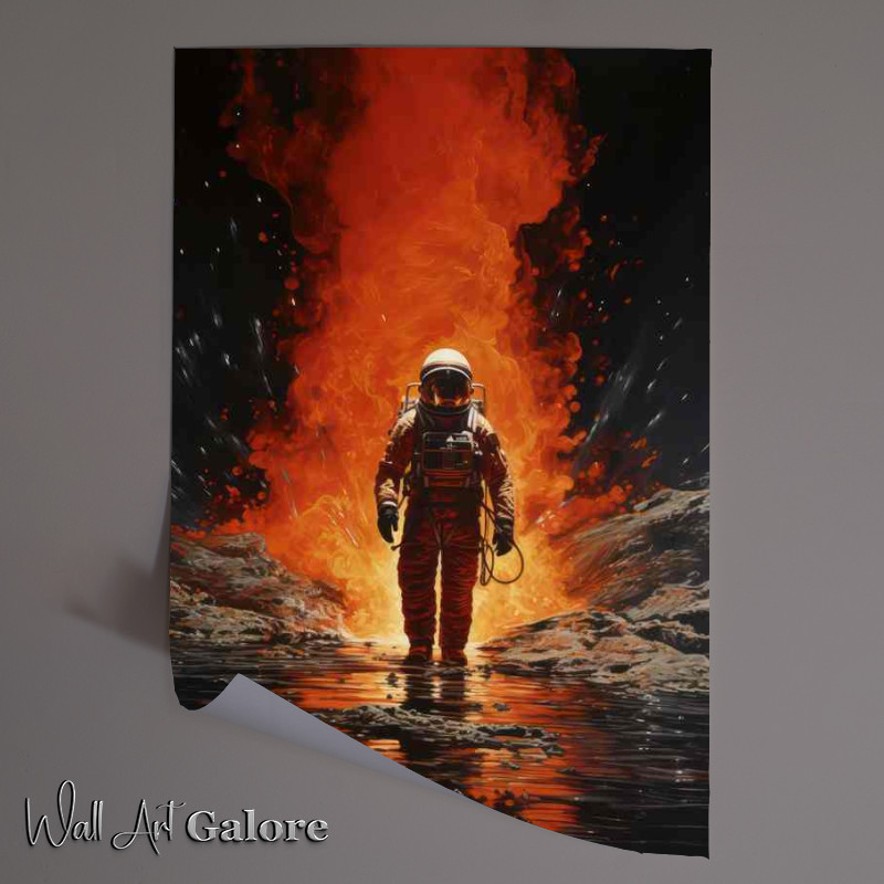 Buy Unframed Poster : (The Infinite Walk Astronaut Travels in the Universe)