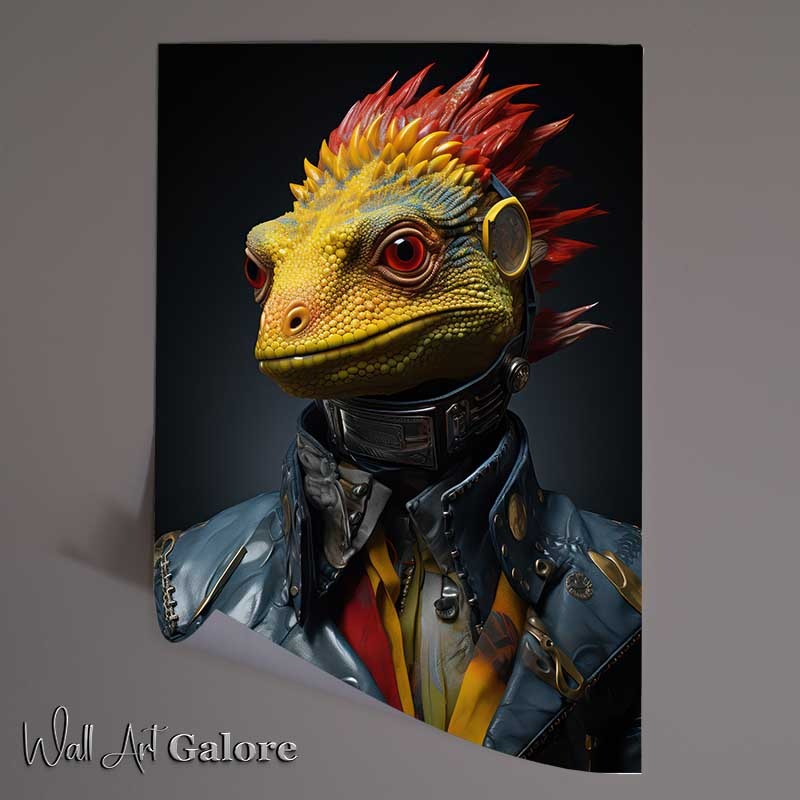 Buy Unframed Poster : (Larry The Lizard rocking his style)