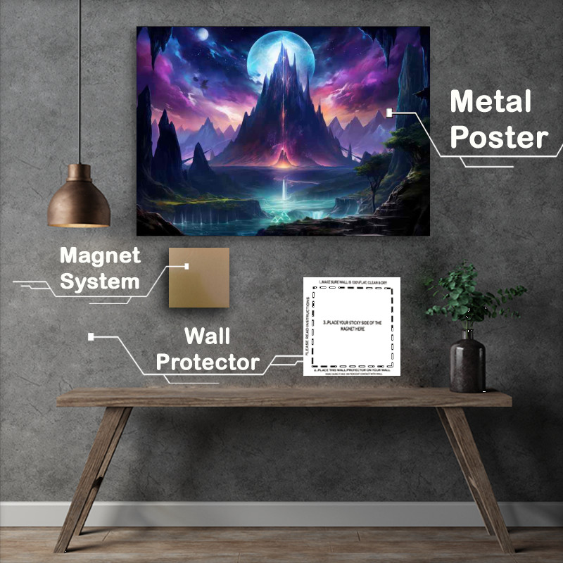 Buy Metal Poster : (Otherworldly Galactic Design Unique Interstellar)