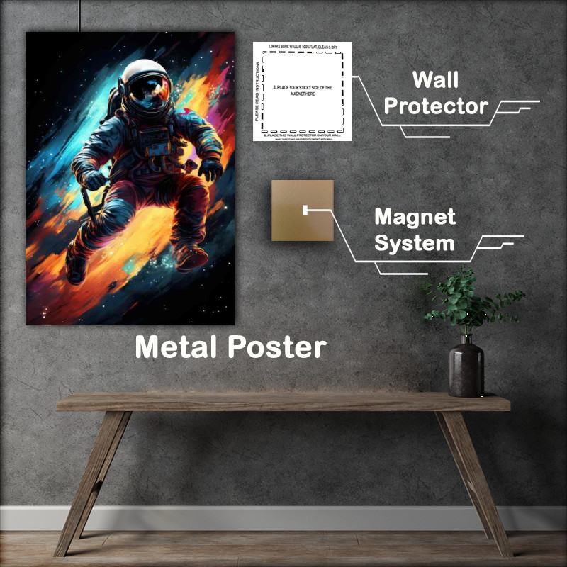 Buy Metal Poster : (Astronaut Beyond the Stars)