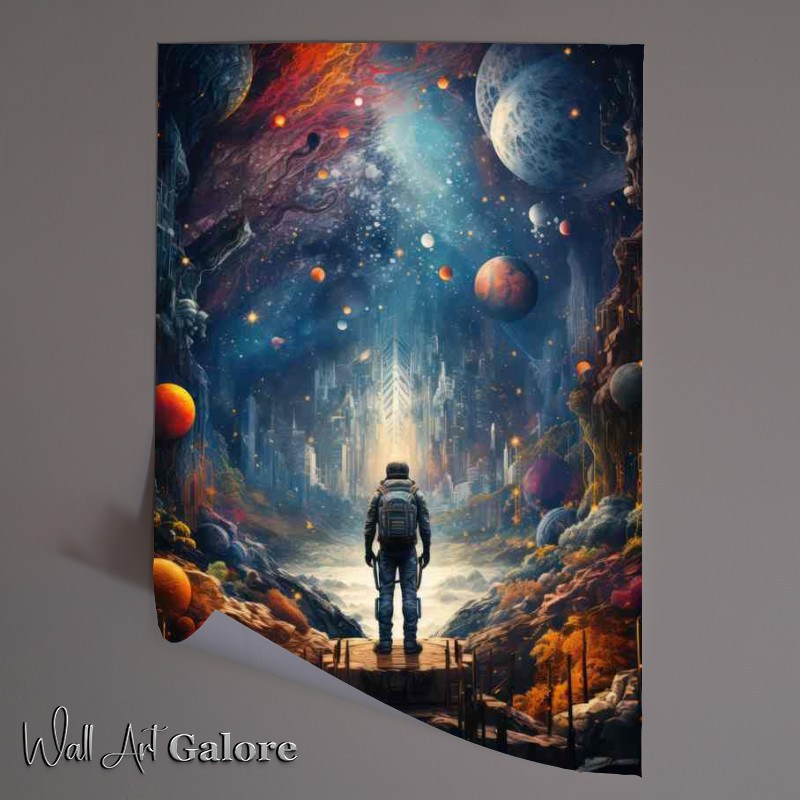 Buy Unframed Poster : (Astronaut in the Infinite Expanse)