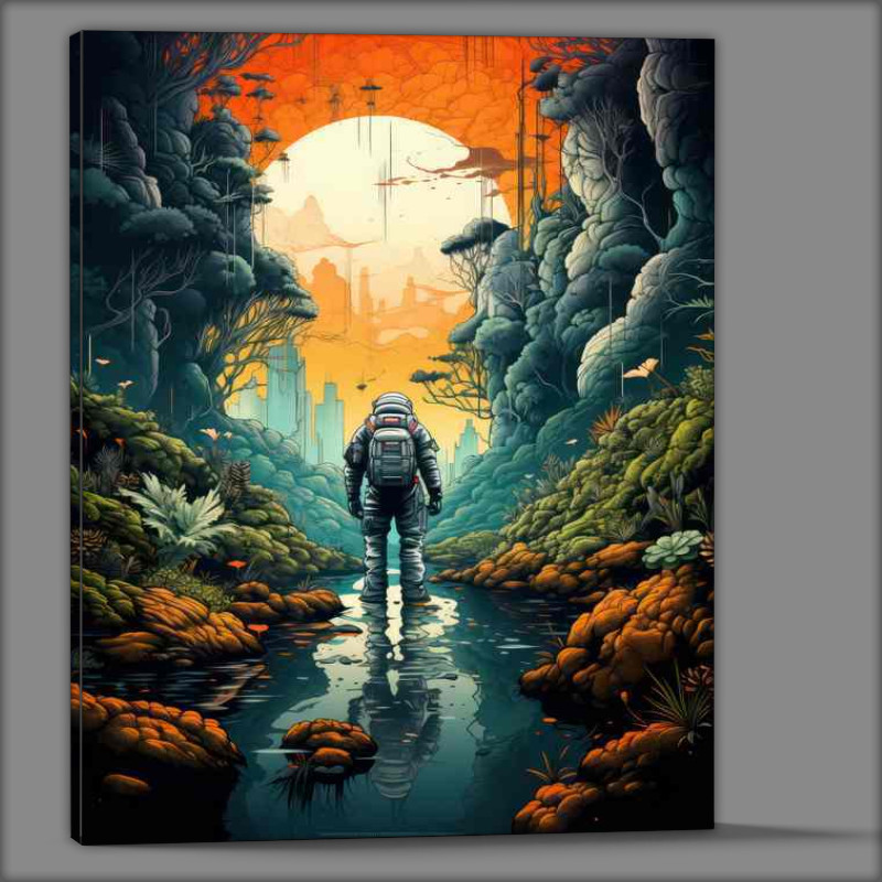Buy Canvas : (Astronauts Intergalactic Journey)