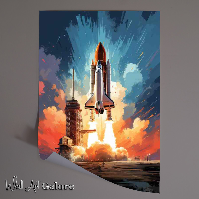 Buy Unframed Poster : (Beyond the Atmosphere Daring Rocket Launches to Space)