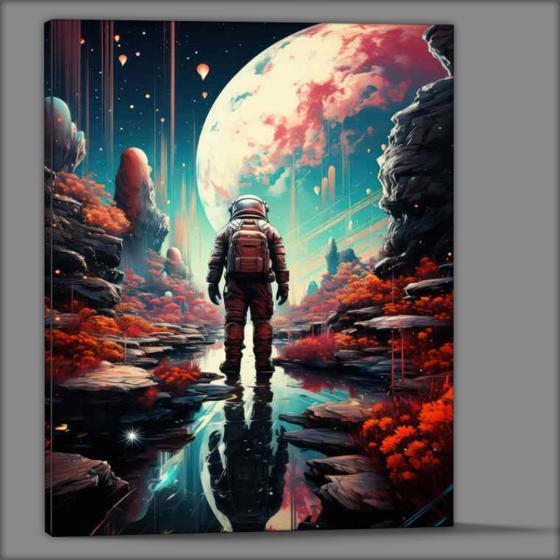 Buy Canvas : (Beyond the Stars Astronauts Intergalactic Journey)
