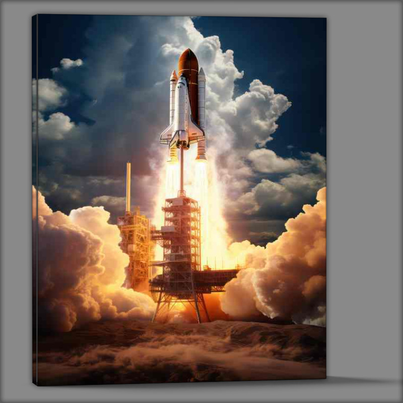 Buy Canvas : (Blastoff Chronicles Pioneering Rocket Launches into Space)