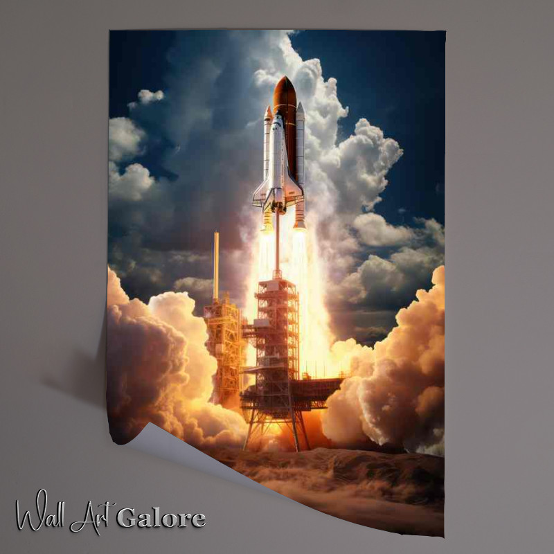 Buy Unframed Poster : (Blastoff Chronicles Pioneering Rocket Launches into Space)
