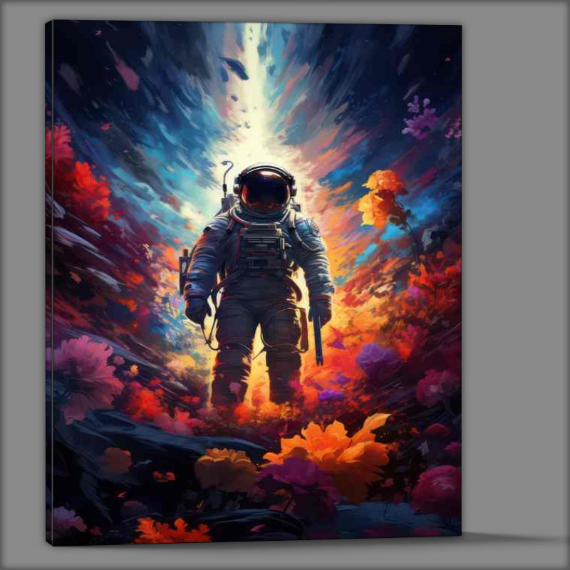 Buy Canvas : (Celestial Explorer Mans Journey to the Stars)