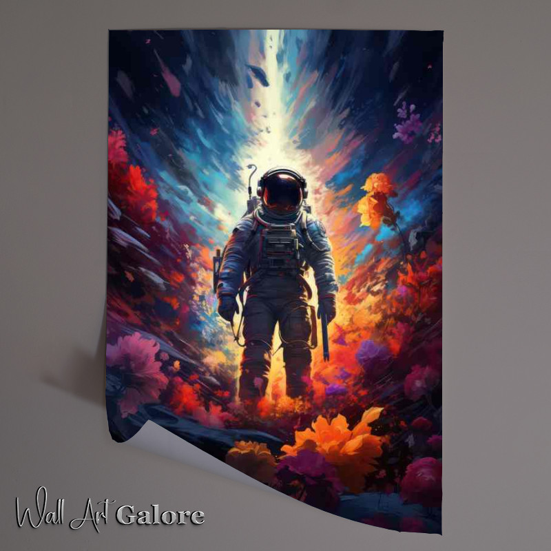 Buy Unframed Poster : (Celestial Explorer Mans Journey to the Stars)