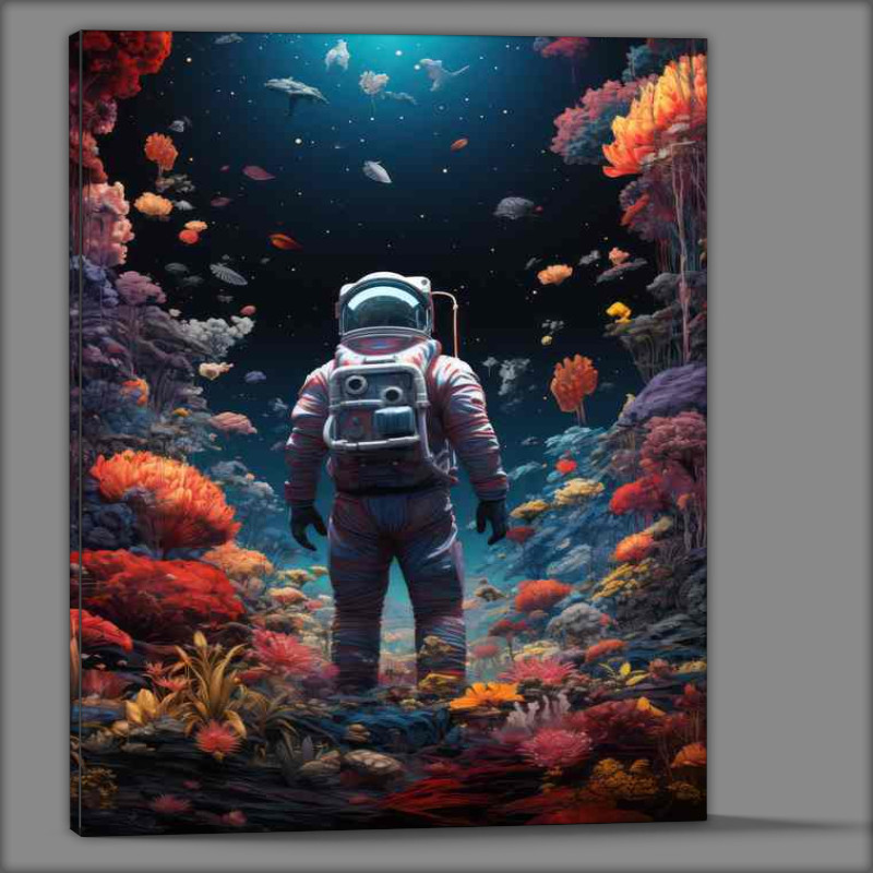 Buy Canvas : (Celestial Odyssey Mans Journey in the Universe)