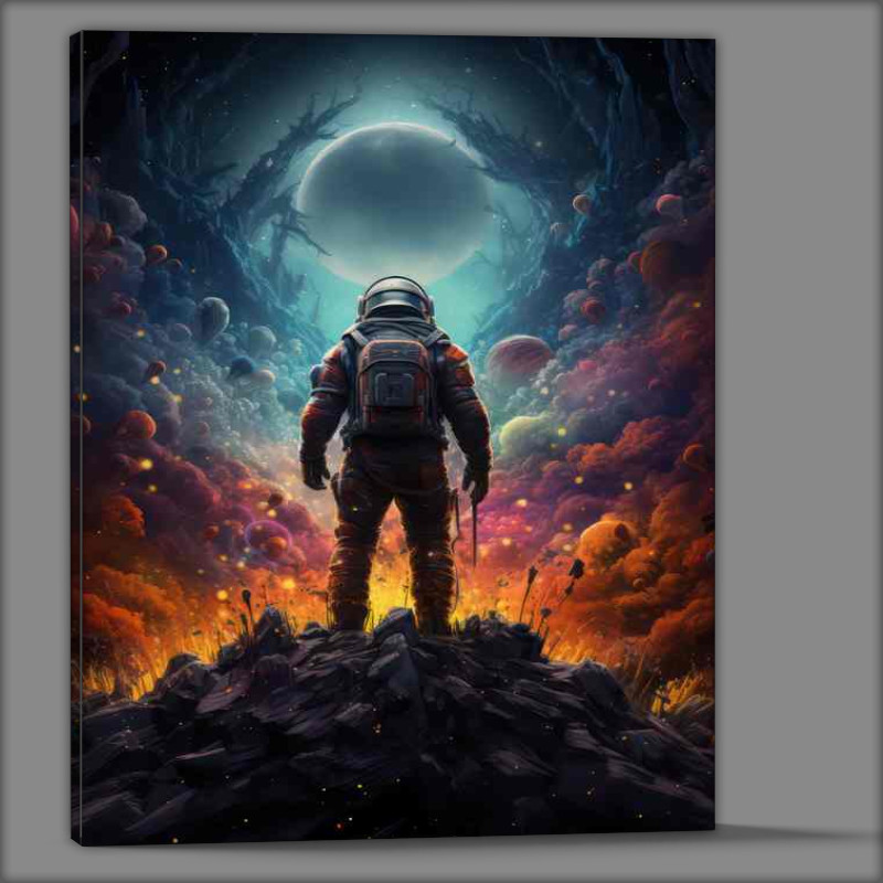 Buy Canvas : (Celestial Pioneer The Astronauts Journey)
