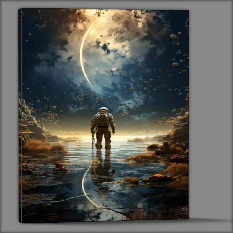 Buy Canvas : (Celestial Voyager Astronauts Exploration of New Worlds)