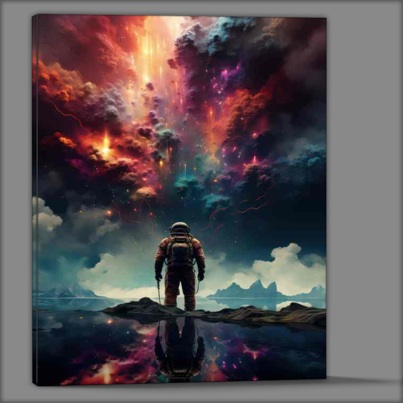 Buy Canvas : (Celestial Voyager Mans Journey to New Realms)