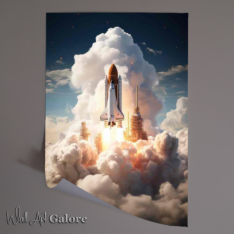 Buy Unframed Poster : (Cosmic Ascent Spectacular Views of Rocket Launches)