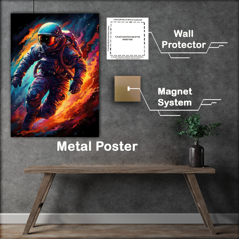 Buy Metal Poster : (Cosmic Pilgrim Astronauts Journey to the Unknown)