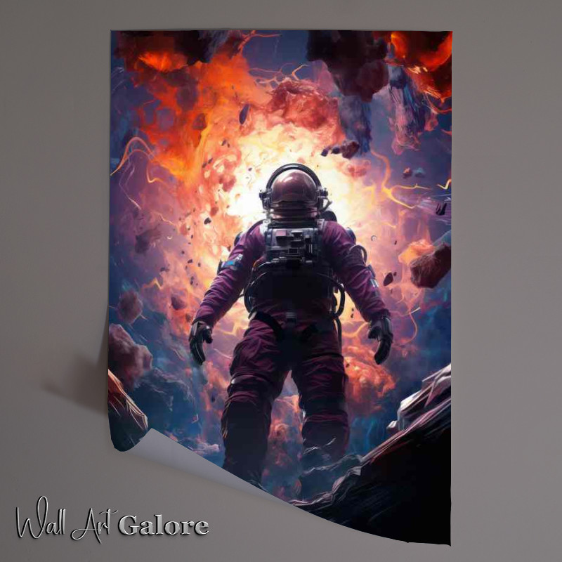Buy Unframed Poster : (Cosmic Voyager Mans Exploration of New Worlds)