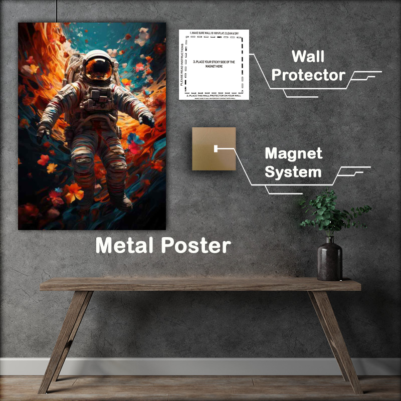 Buy Metal Poster : (Eternal Odyssey Astronauts Quest in the Cosmos)