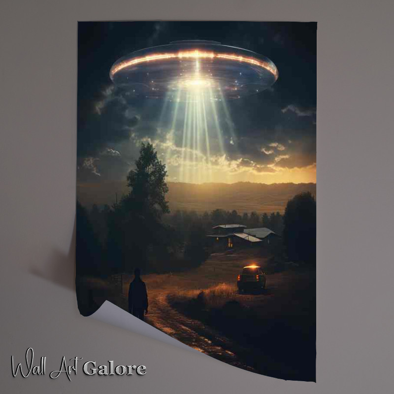 Buy Unframed Poster : (Flying Saucer Mysteries UFO Sightings Explored)
