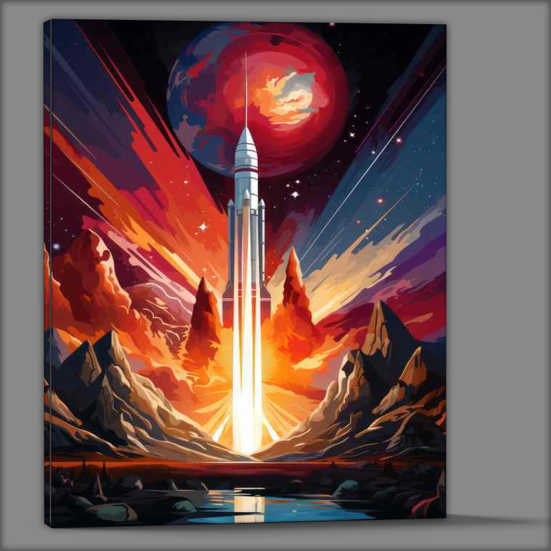 Buy Canvas : (Galactic Discoveries Alien Entities and Space Launches)