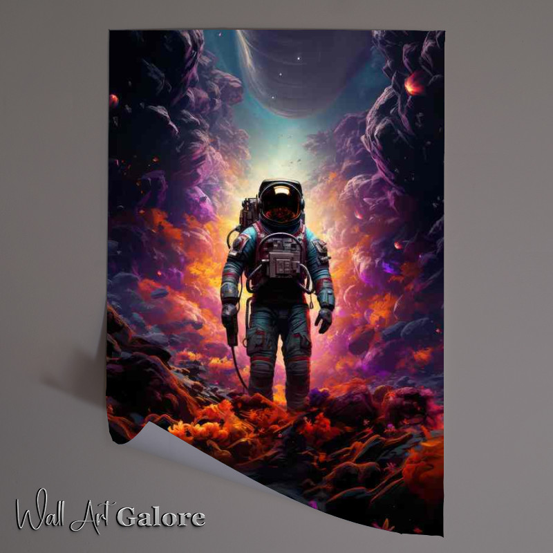 Buy Unframed Poster : (Galactic Explorer Astronauts Journey to New Frontiers)