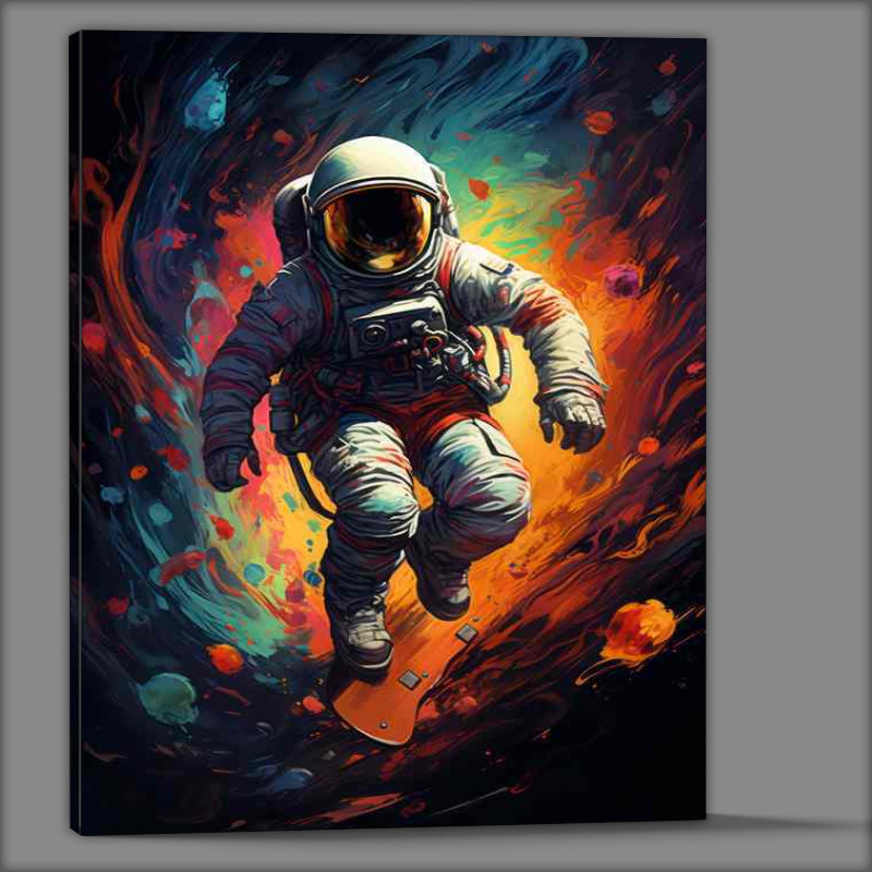 Buy Canvas : (Galactic Explorer Mans Journey to the Stars)